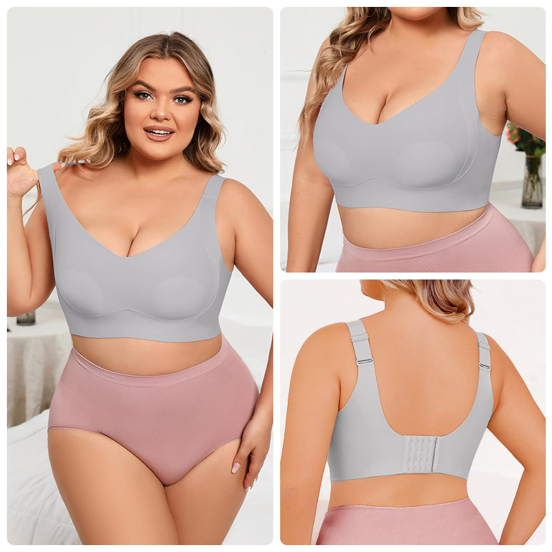 BraForYou® Enhanced W Shaped Support Adjustment Wireless Bra