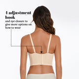 Bra For You®Removable Straps Longline Bustier Bra -Nude