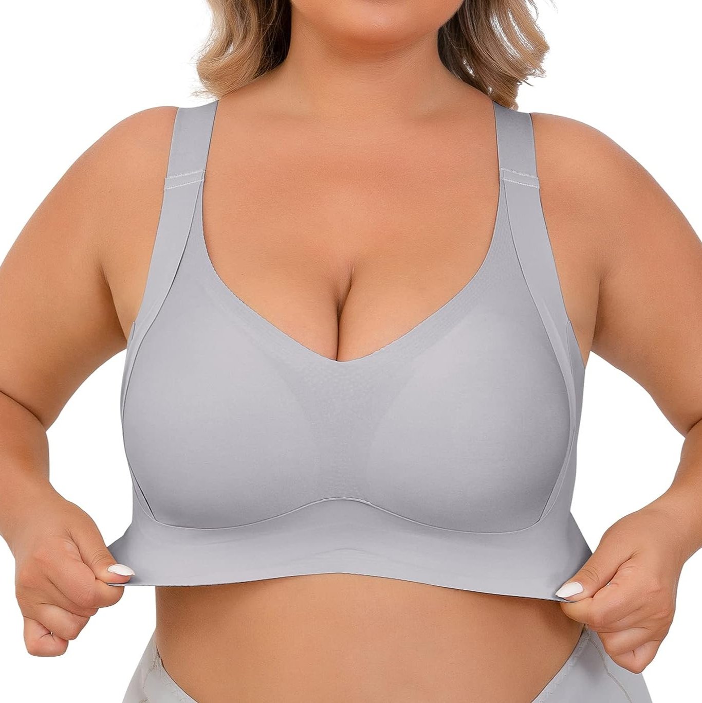 BraForYou® Enhanced W Shaped Support Adjustment Wireless Bra