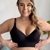 Bra For You®Full-Coverage Back Smoothing Bra-Black