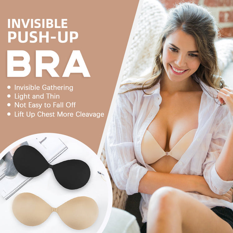 BRA FOR YOU®INVISIBLE PUSH UP BRA[BUY 1 GET 1 FREE]-NUDE