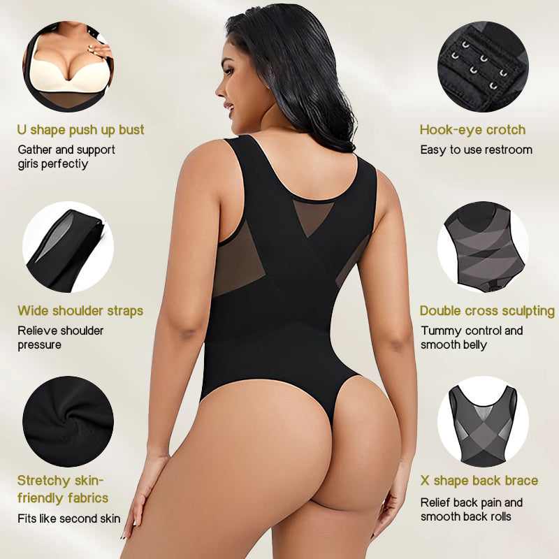 BRA FOR YOU®CROSS SUPPORT TUMMY CONTROL BODY SHAPER(BUY 1 GET 1 FREE)