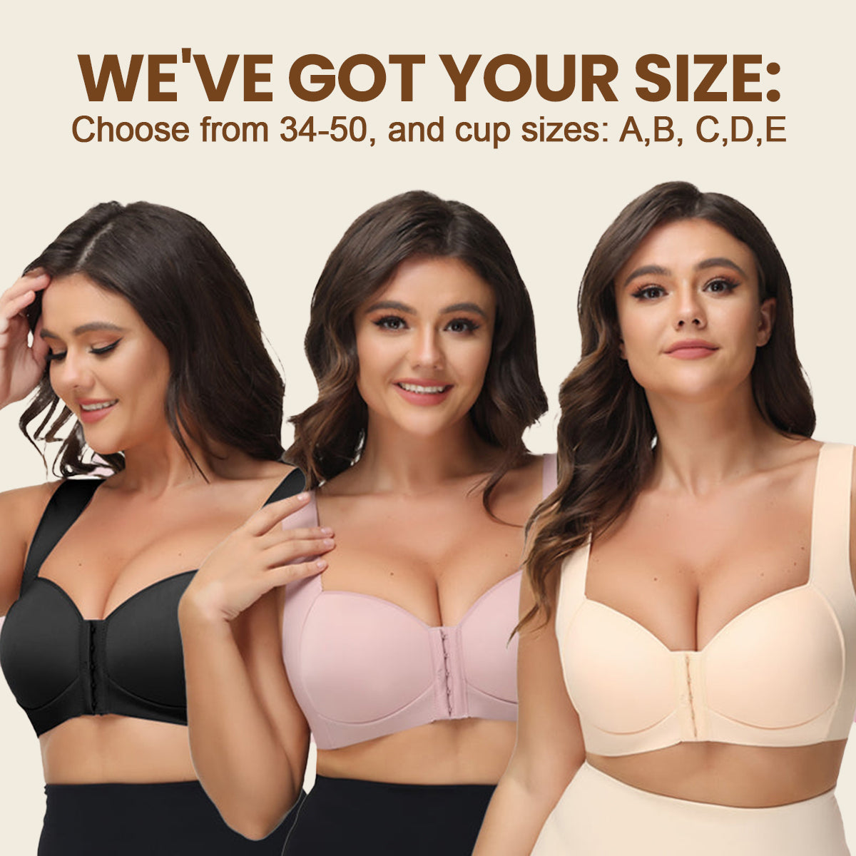 BraForYou® Seamless Front Closure Wire-Free 5D Shaping Bra (Buy 1 Get 2 Free)