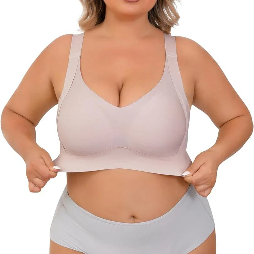 BraForYou® Enhanced W Shaped Support Adjustment Wireless Bra