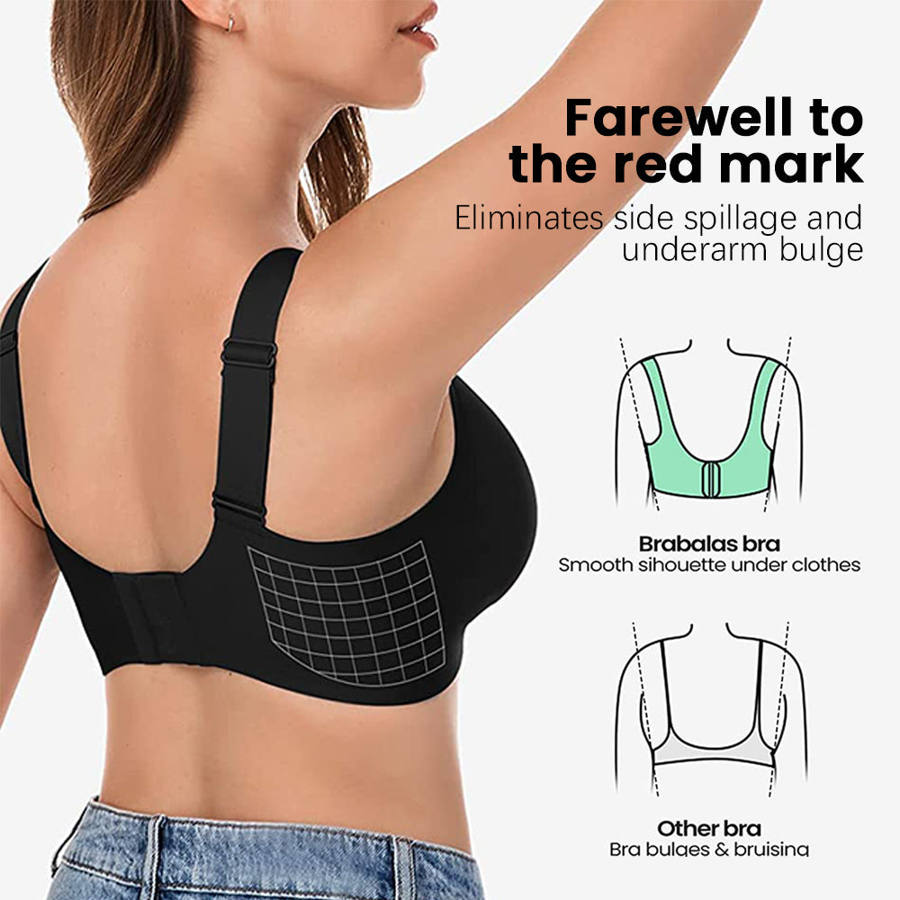 BRA FOR YOU®DAILY COMFORT MESH FULLER COVERAGE SUPPORTIVE WIRELESS  BRA-GREEN