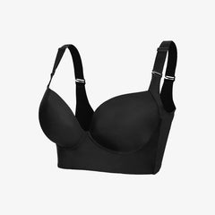 BraForYou® Full-Coverage Back Smoothing Bra-Black+Beige