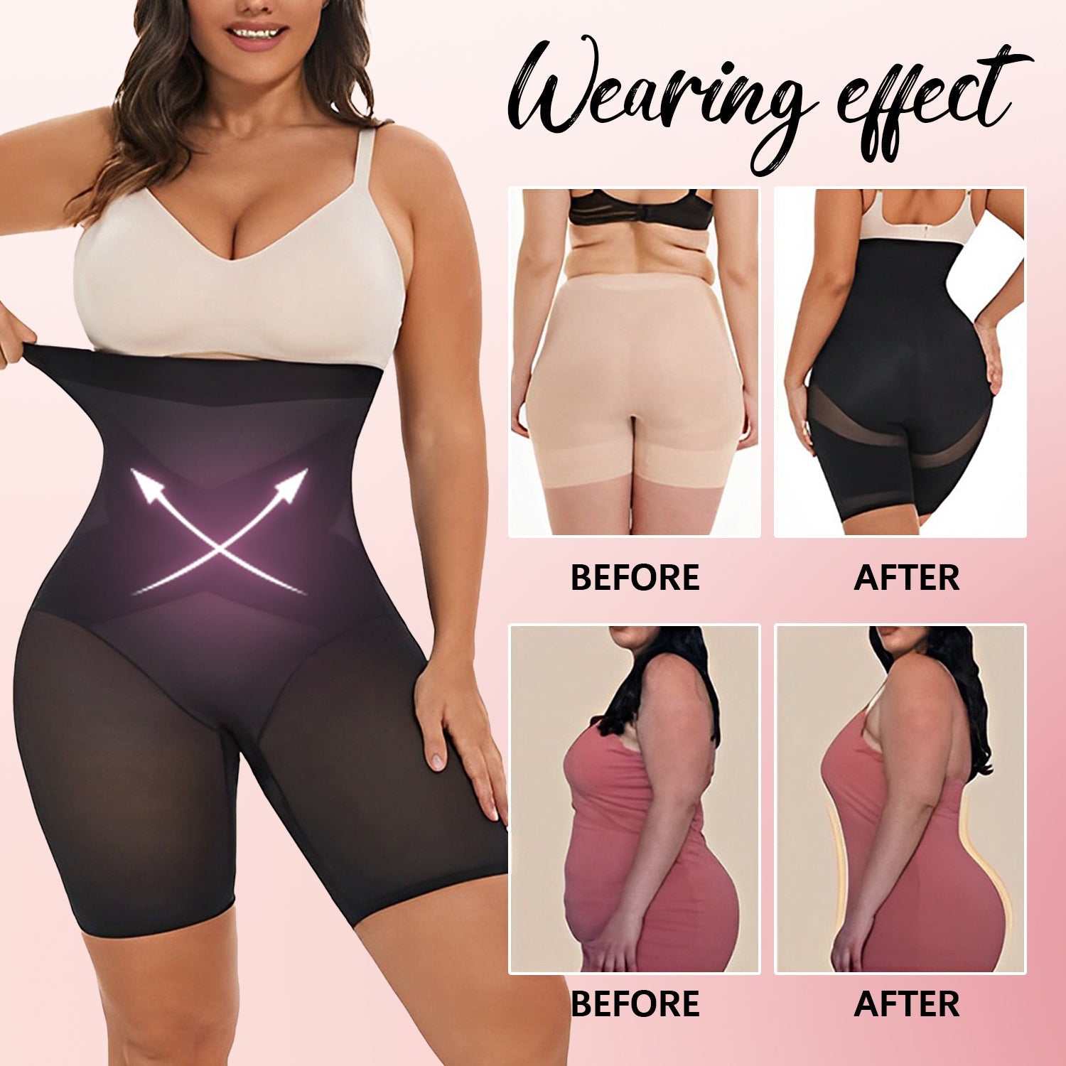 BRA FOR YOU®【2024 UPGRADE】CROSS COMPRESSION ABS & BOOTY HIGH WAISTED SHAPERWEAR（BUY 1 GET 2）