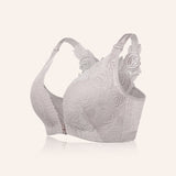 BraForYou® Rose Embroidery Front Closure Bra