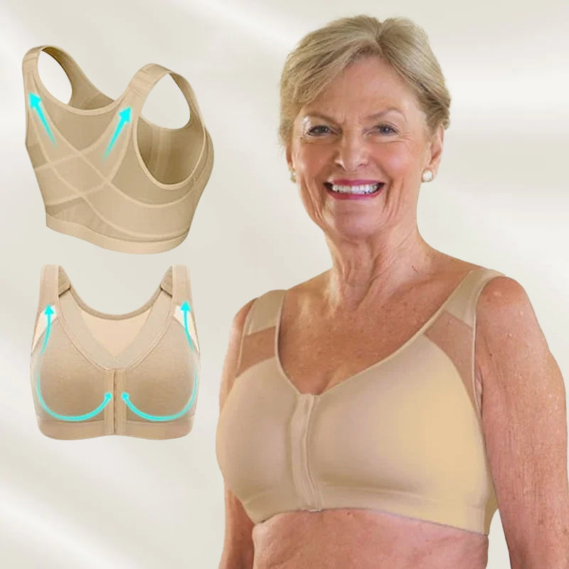 BRA FOR YOU®-FRONT CLOSURE POSTURE WIRELESS BACK SUPPORT FULL COVERAGE BRA(BUY 1 GET 2 FREE)