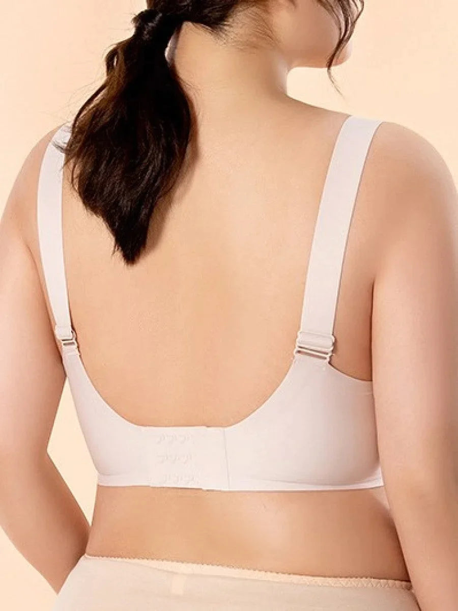 BRA FOR YOU®DAILY COMFORT MESH FULLER COVERAGE SUPPORTIVE WIRELESS  BRA-BEIGE