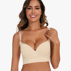 Bra For You®Full-Coverage Back Smoothing Bra-Beige (2 Pack)