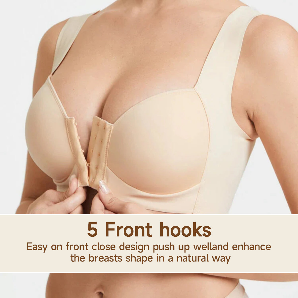 BraForYou® Seamless Front Closure Wire-Free 5D Shaping Bra (Buy 1 Get 2 Free)