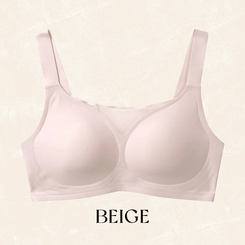 BRA FOR YOU®DAILY COMFORT MESH FULLER COVERAGE SUPPORTIVE WIRELESS  BRA-BEIGE