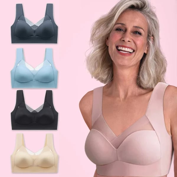 BRA FOR YOU® WIREFREE COMFORT LIFT PUSH UP MESH LACE BRAS (BUY 1 GET 1 FREE)