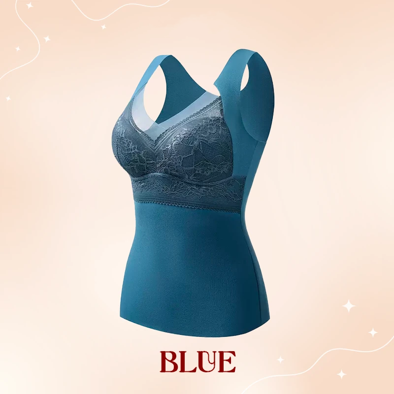 BRA FOR YOU® 🎊(BUY 1 GET 1 FREE) WOMEN'S 2-IN-1 BUILT-IN BRA THERMAL CAMISOLES-BLUE+NUDE
