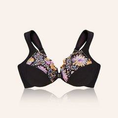 BraForYou® Front-Closure Underwire Print Bra