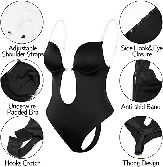 BRA FOR YOU®INVISIBLE BACKLESS BODYSUIT-BLACK（BUY 1 GET 1 FREE）