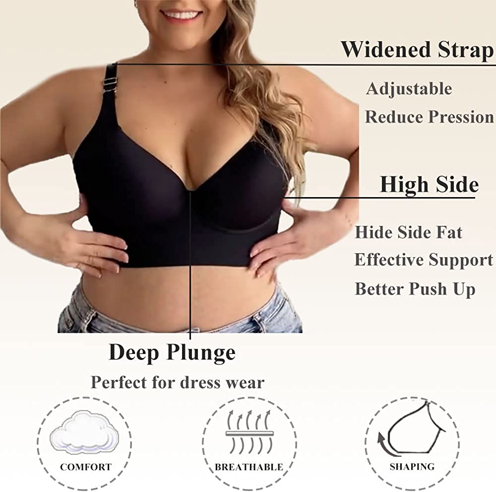 Bra For You®Full-Coverage Back Smoothing Bra-Beige