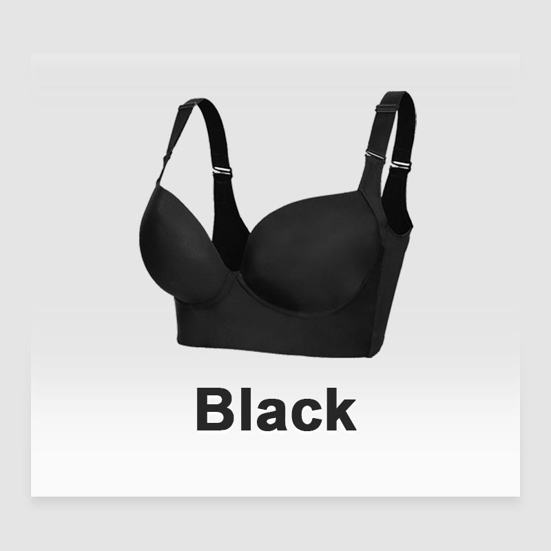 BraForYou® Push-Up Back Smoothing Bra-Black