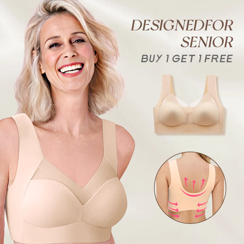 BRA FOR YOU® (BUY 1 GET 1 FREE) WIREFREE COMFORT LIFT PUSH UP MESH LAC