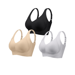 BraForYou® Enhanced W Shaped Support Adjustment Wireless Bra