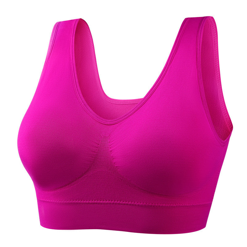 BRA FOR YOU® SEAMLESS WIRELESS BRA COZY PULLOVER COMFORT WIREFREE SPORTS BRA WITH REMOVABLE PADS FOR WOMEN