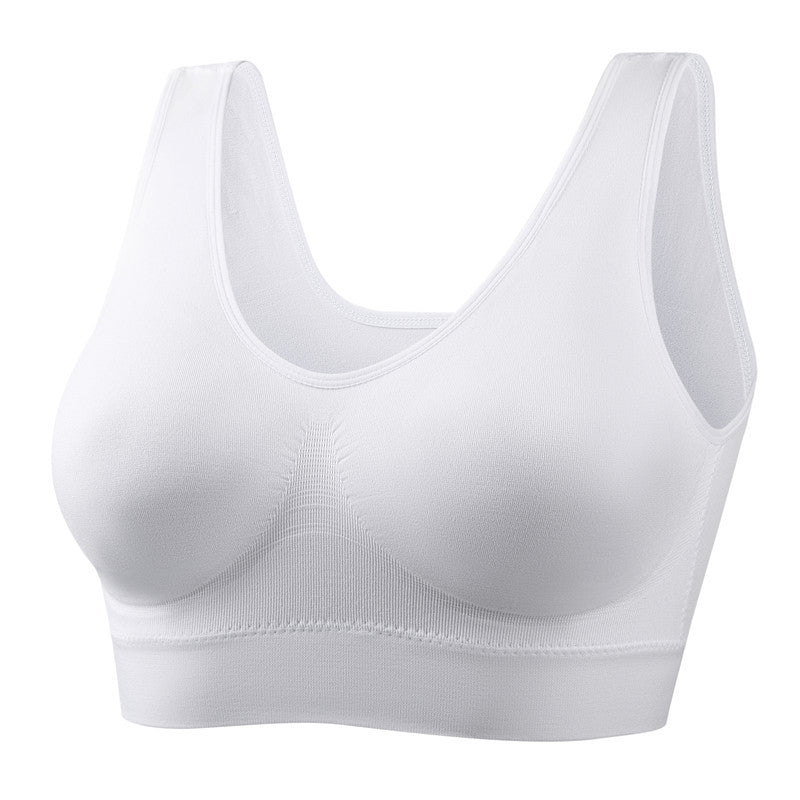 BRA FOR YOU® SEAMLESS WIRELESS BRA COZY PULLOVER COMFORT WIREFREE SPORTS BRA WITH REMOVABLE PADS FOR WOMEN