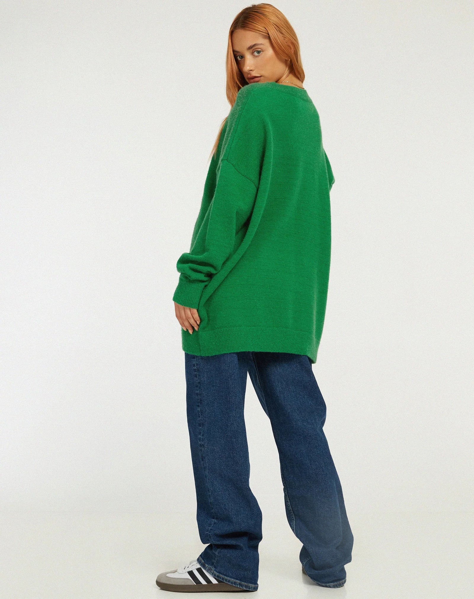 GREEN PINKY PROMISE SWEATER
