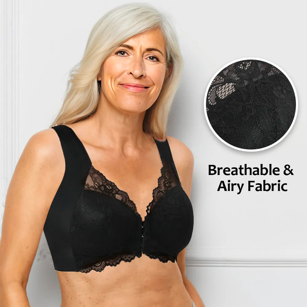 Bra For You®Front Closure '5D' Shaping Wireless Beauty Back Bra(Buy 1 Get 2 Free)-Black