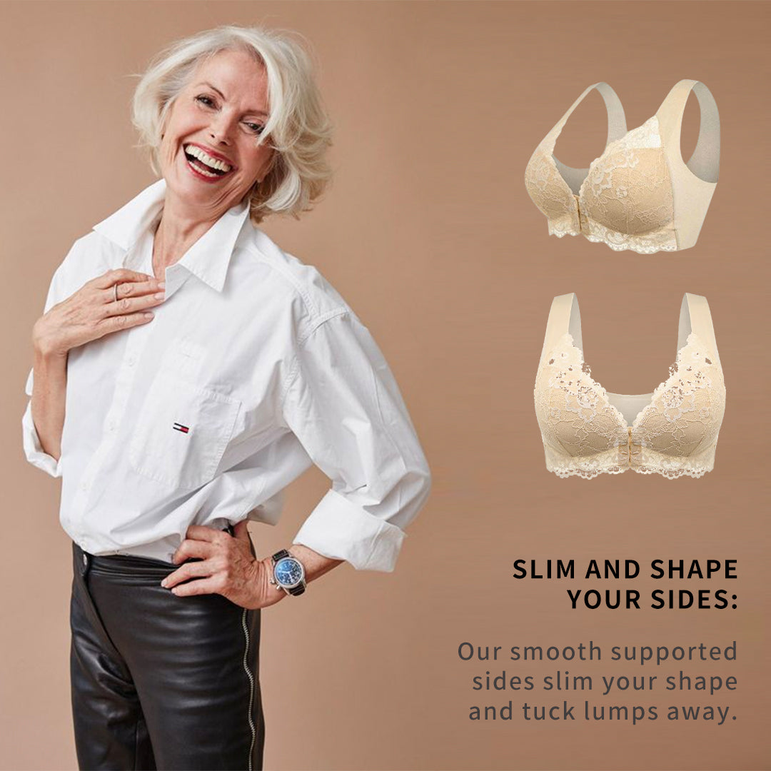 Bra For You®Front Closure '5D' Shaping Wireless Beauty Back Bra(Buy 1 Get 2 Free)-Beige