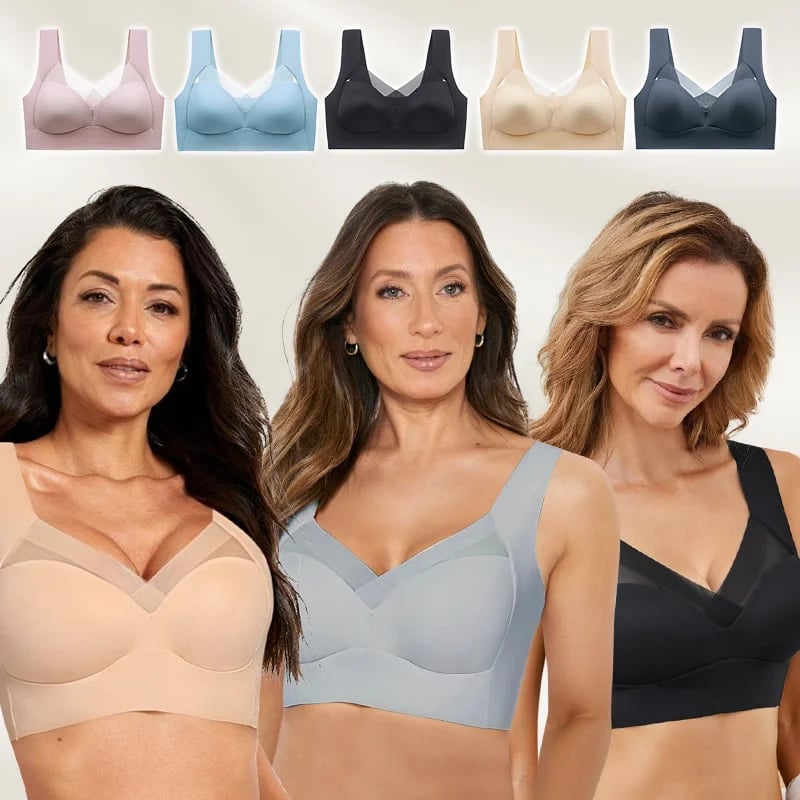BRA FOR YOU® WIREFREE COMFORT LIFT PUSH UP MESH LACE BRAS (BUY 1 GET 1 FREE)