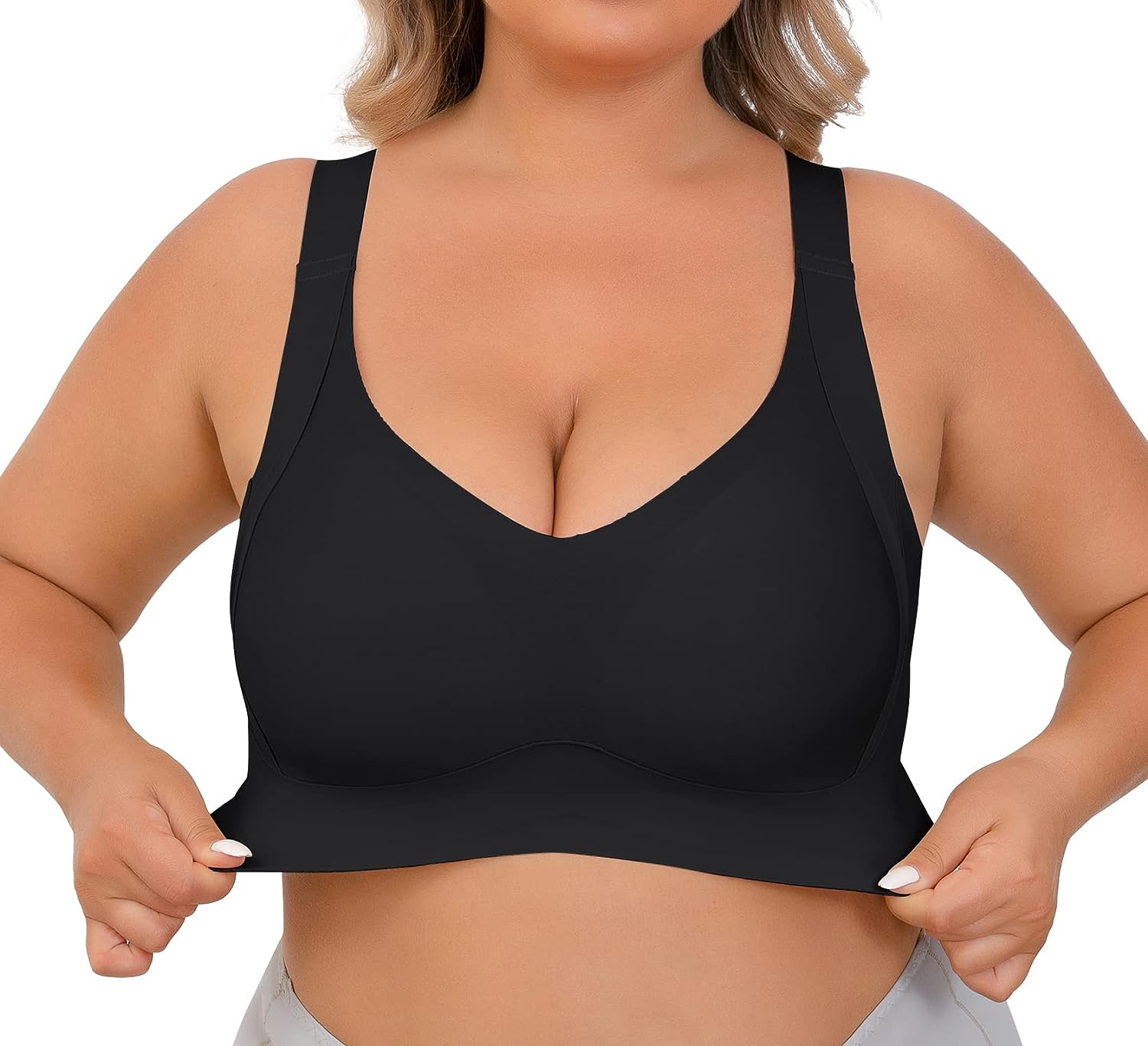 BraForYou® Enhanced W Shaped Support Adjustment Wireless Bra