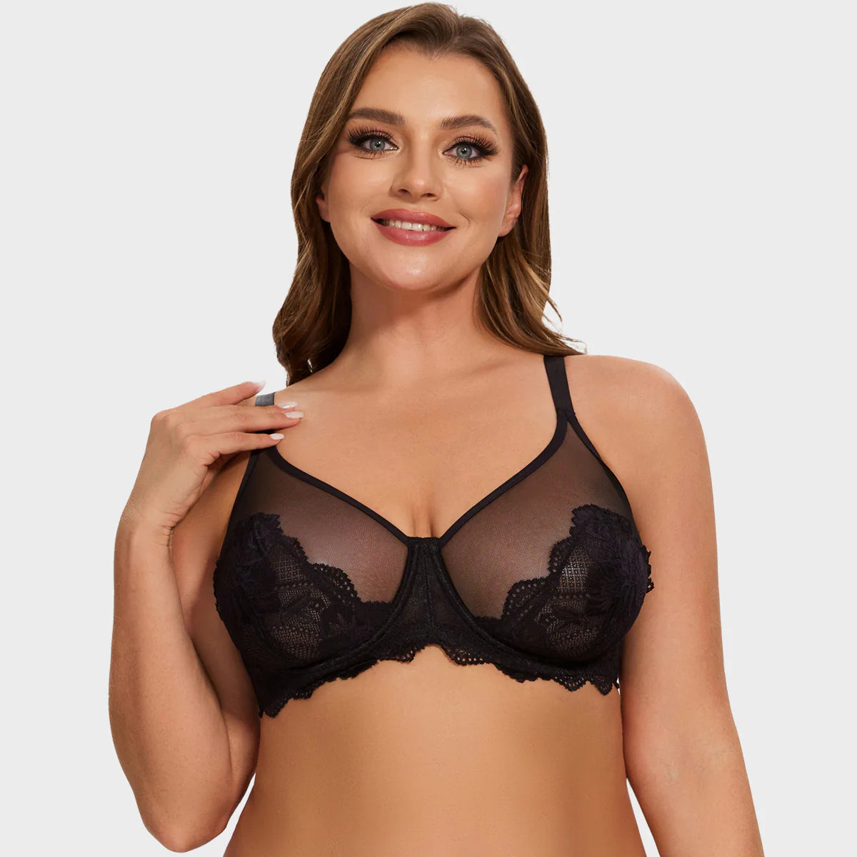 BraForYou® Full Coverage Lace Minimizer Bra