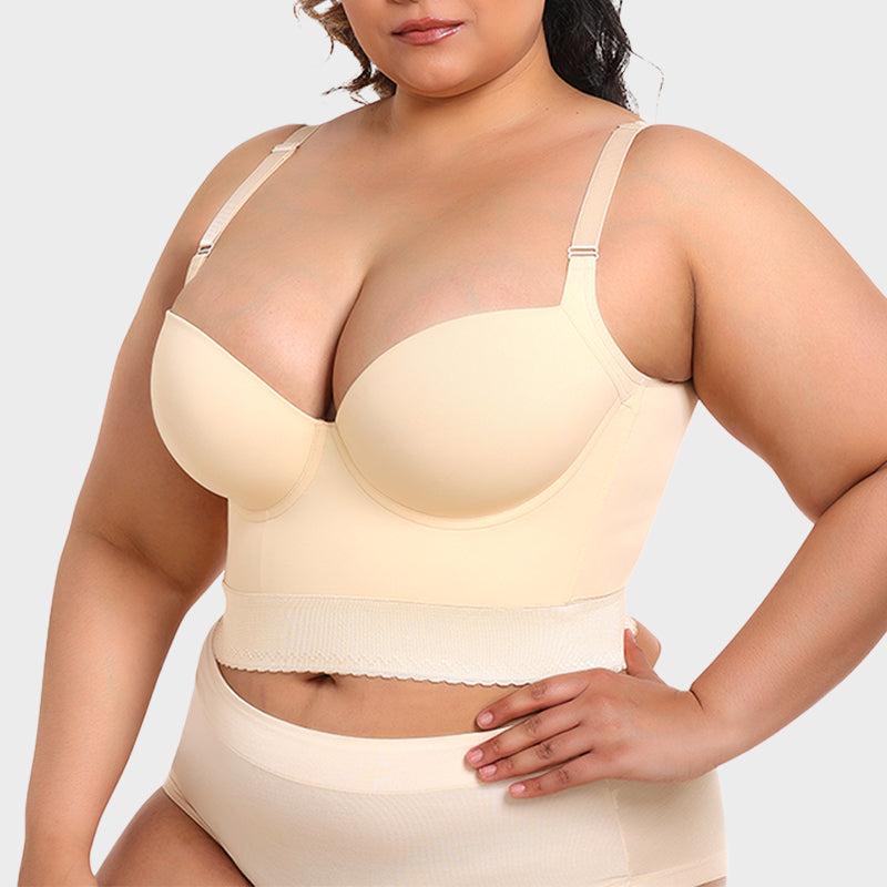 BraForYou® Built-In Shapewear Longline Push-Up Bra