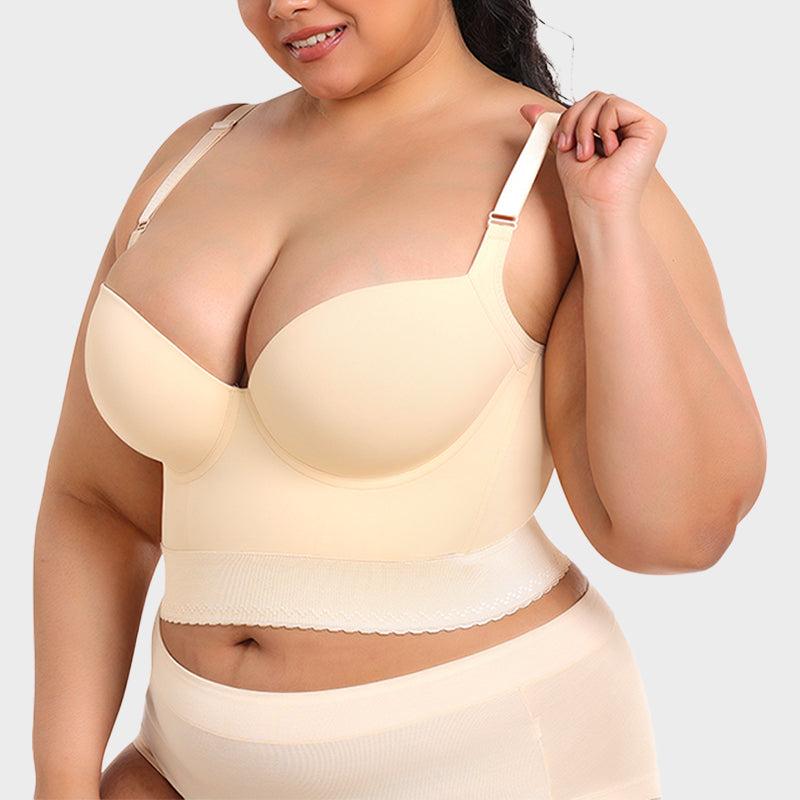 BraForYou® Built-In Shapewear Longline Push-Up Bra