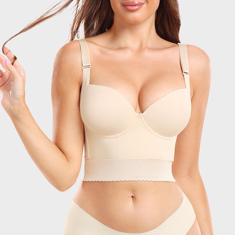 BraForYou® Built-In Shapewear Longline Push-Up Bra