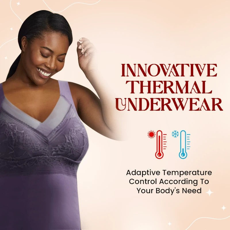 BRA FOR YOU® 🎊 (BUY 1 GET 1 FREE) WOMEN'S 2-IN-1 BUILT-IN BRA THERMAL CAMISOLES -BLACK+PINK