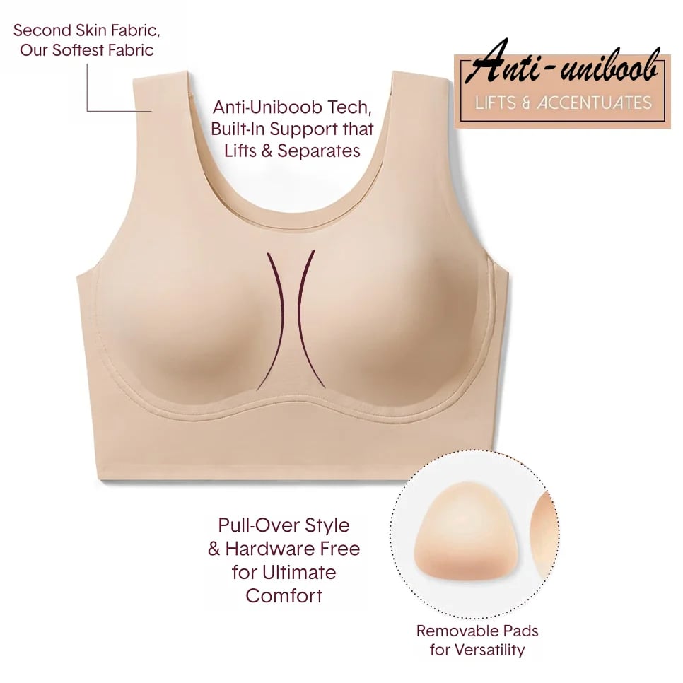 No more sweaty clothing! Ultra Comfort Aire Bra features special breathable  honeycomb texture, provides all-day cooling comfort wi…