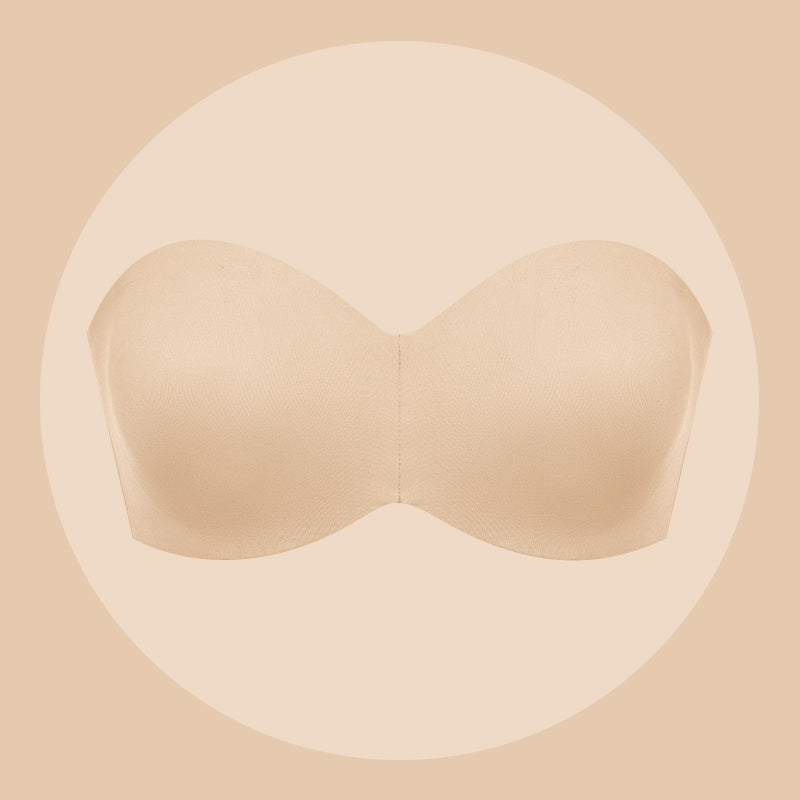 Bra For You®Full Support Non-Slip Convertible Bandeau Bra -Nude