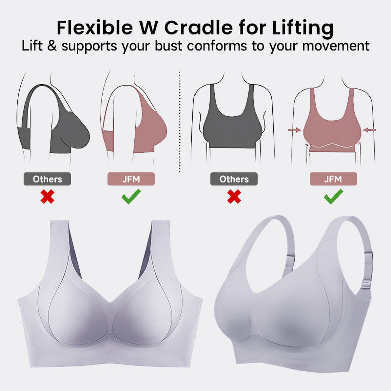 BraForYou® Hannah 2.0 Shaped Support Bra【Pink+Skin+Grey】