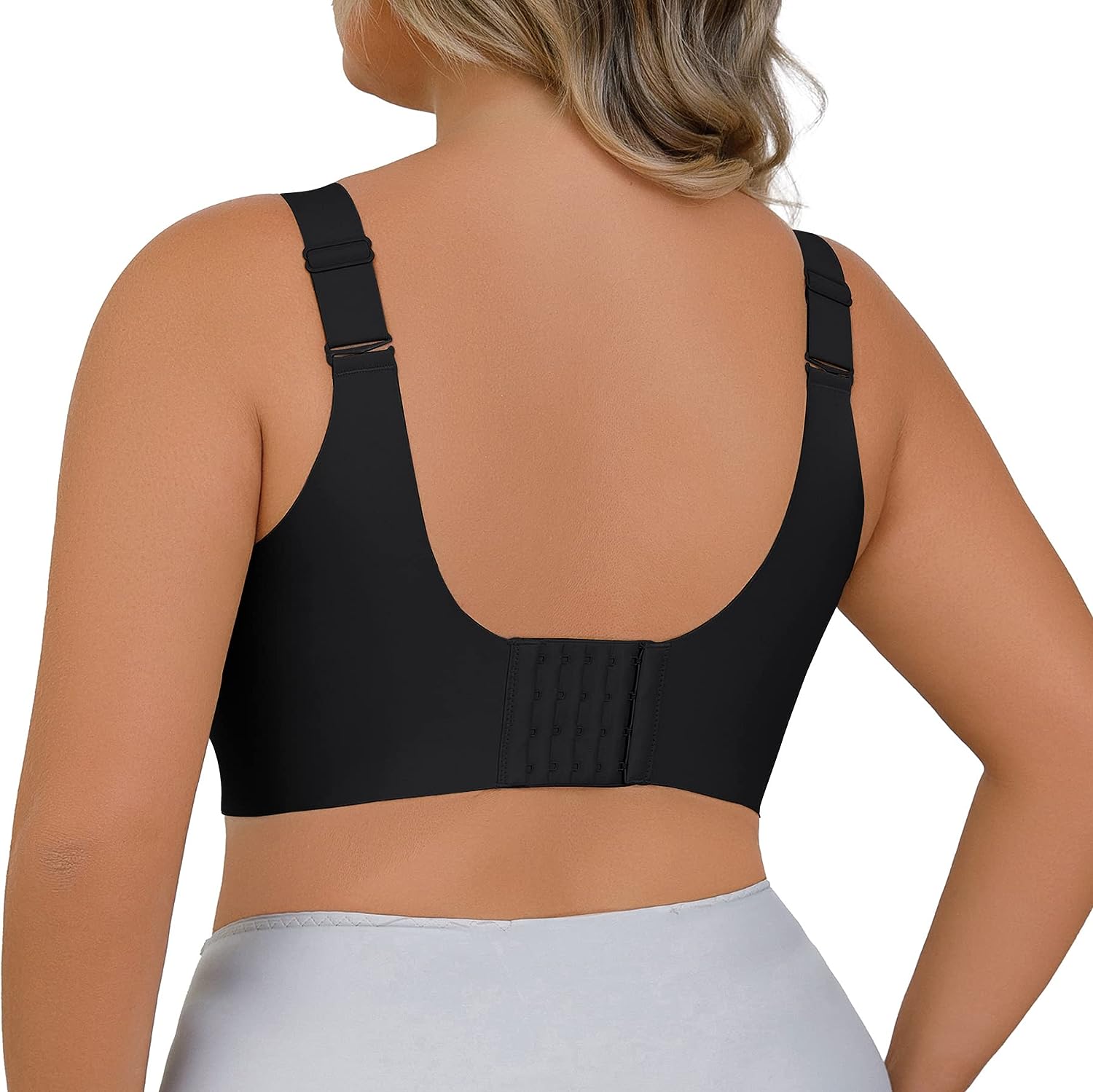 BraForYou® Enhanced Support Adjustment Bra 【Black+Grey+Skin】