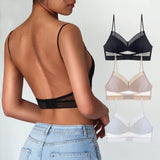 BRA FOR YOU®  LOW BACK WIRELESS LIFTING LACE BRA