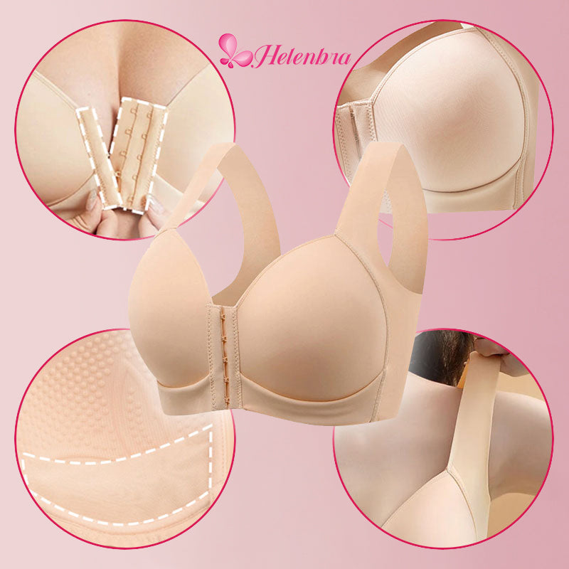 BRA FOR YOU®SEAMLESS FRONT CLOSURE WIRE-FREE 5D SHAPING PUSH UP COMFOR