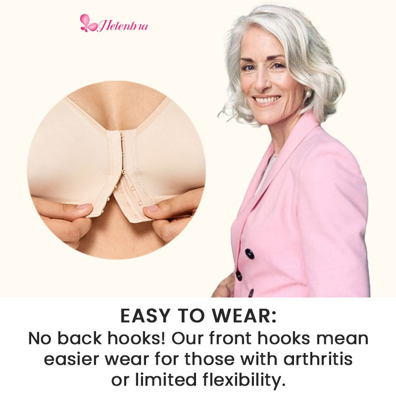 BRA FOR YOU®-FRONT CLOSURE POSTURE WIRELESS BACK SUPPORT FULL COVERAGE