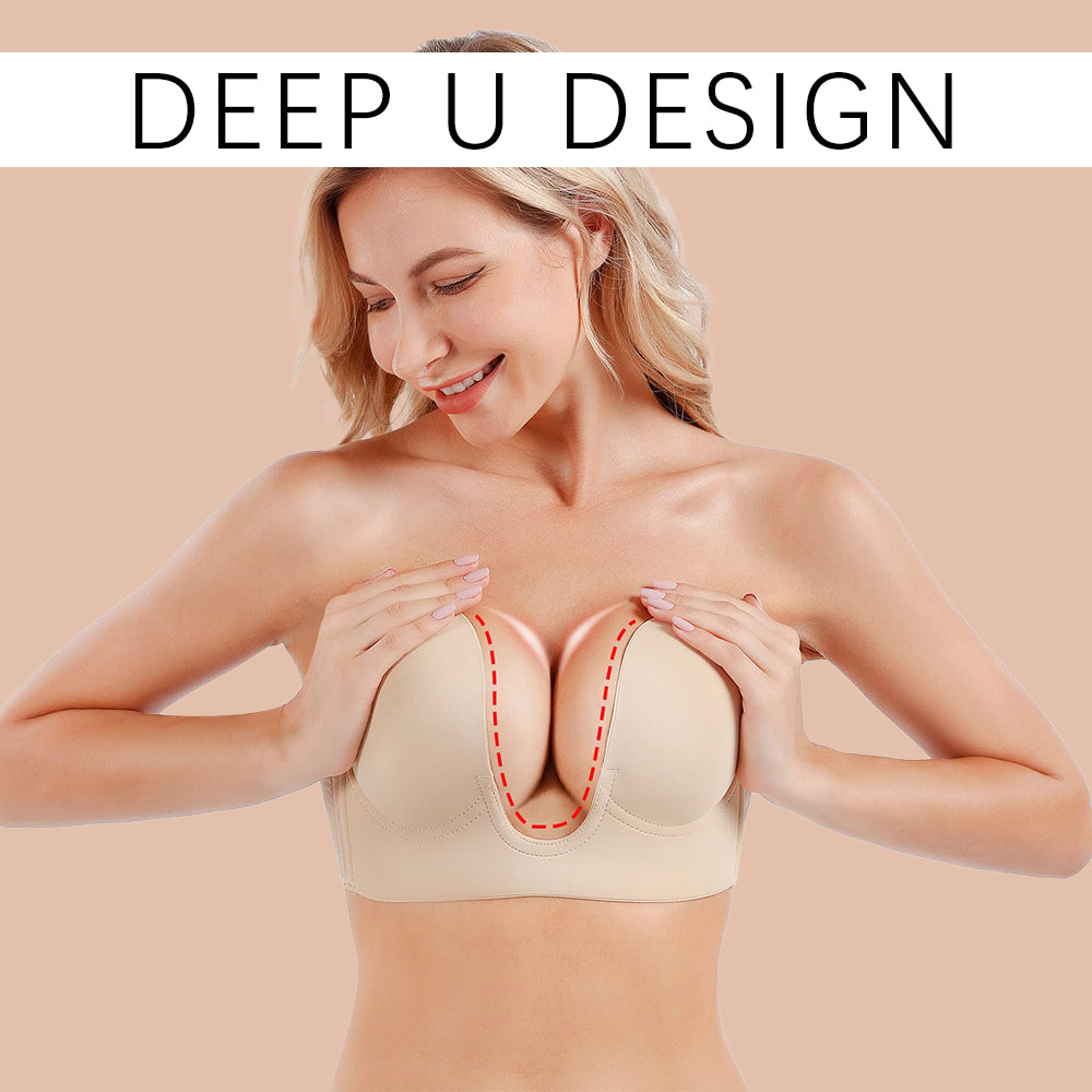 BRA FOR YOU®PUSH UP PLUNGE BRA[BUY 1 GET 1 FREE]-NUDE