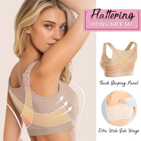  Women's Full Coverage Front Closure Wire Back Support Posture  Bra 2PC (Beige And White) Tan Bra (Multicolor, XXXXXL) : Clothing, Shoes &  Jewelry