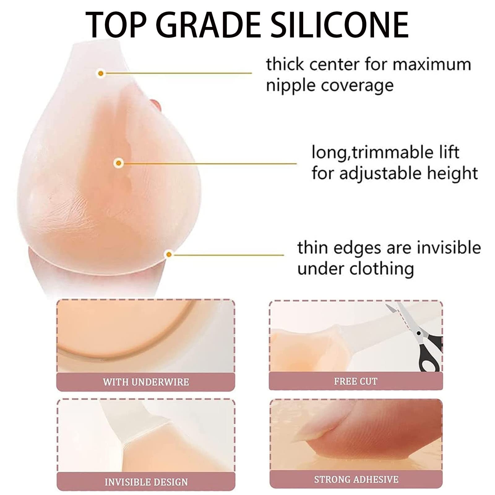 BRA FOR YOU®VOLUPTUOUS SILICONE INVISILIFT BRA[BUY 1 GET 1 FREE]