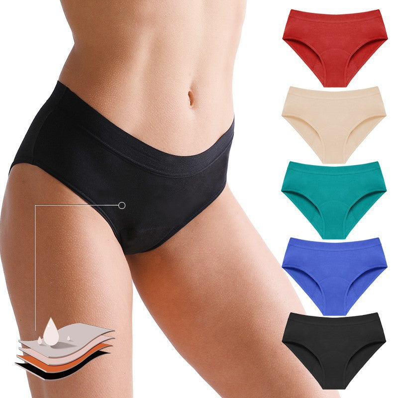 BRA FOR YOU®LOW-WAIST BAMBOO FIBER PHYSIOLOGICAL UNDERWEAR WITH FOUR-LAYER PROTECTION FOR COMFORT